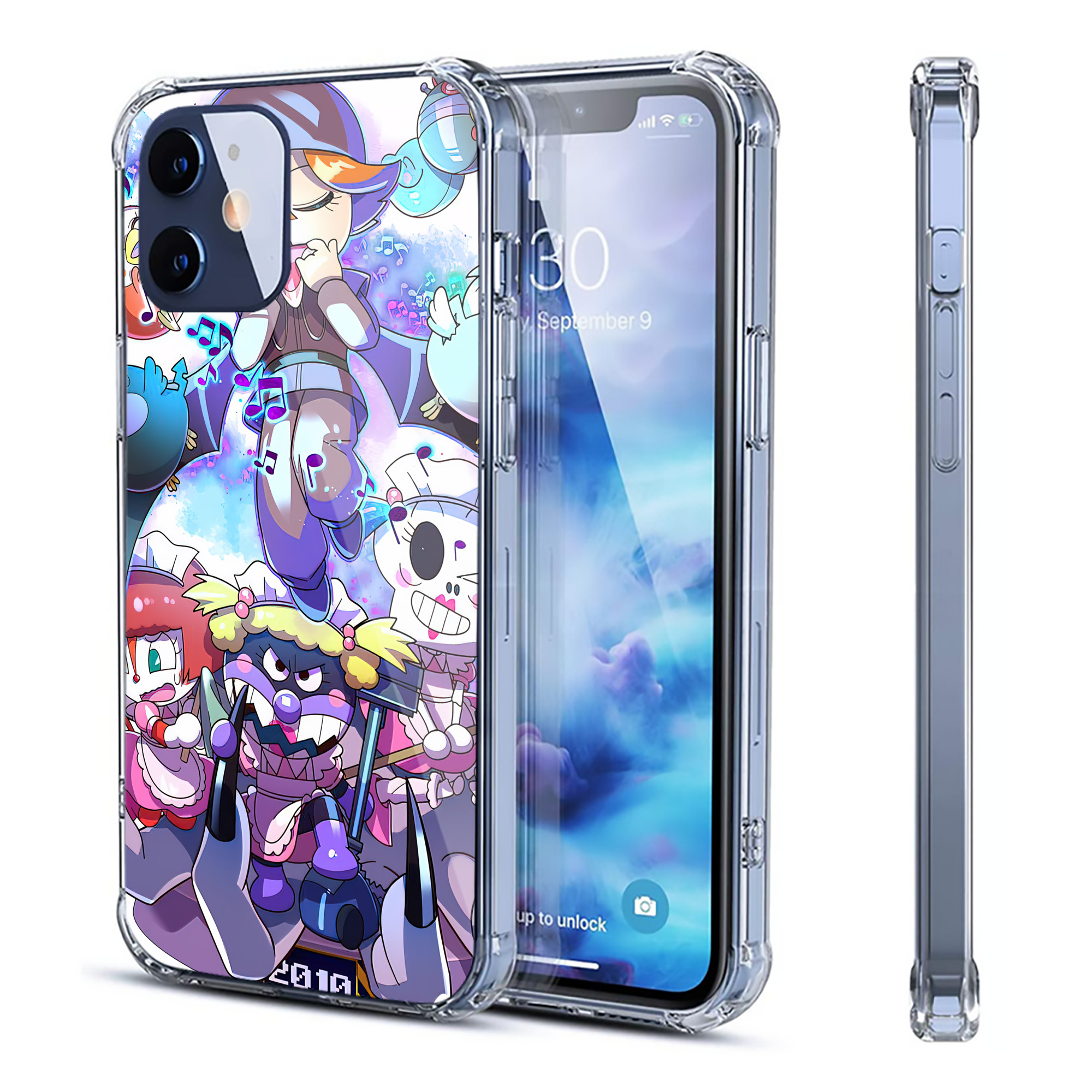 （画像用） アンパンマン Anpanman 【iPhone 12シリーズ対応】透明スマホケース（クリアソフトケース）